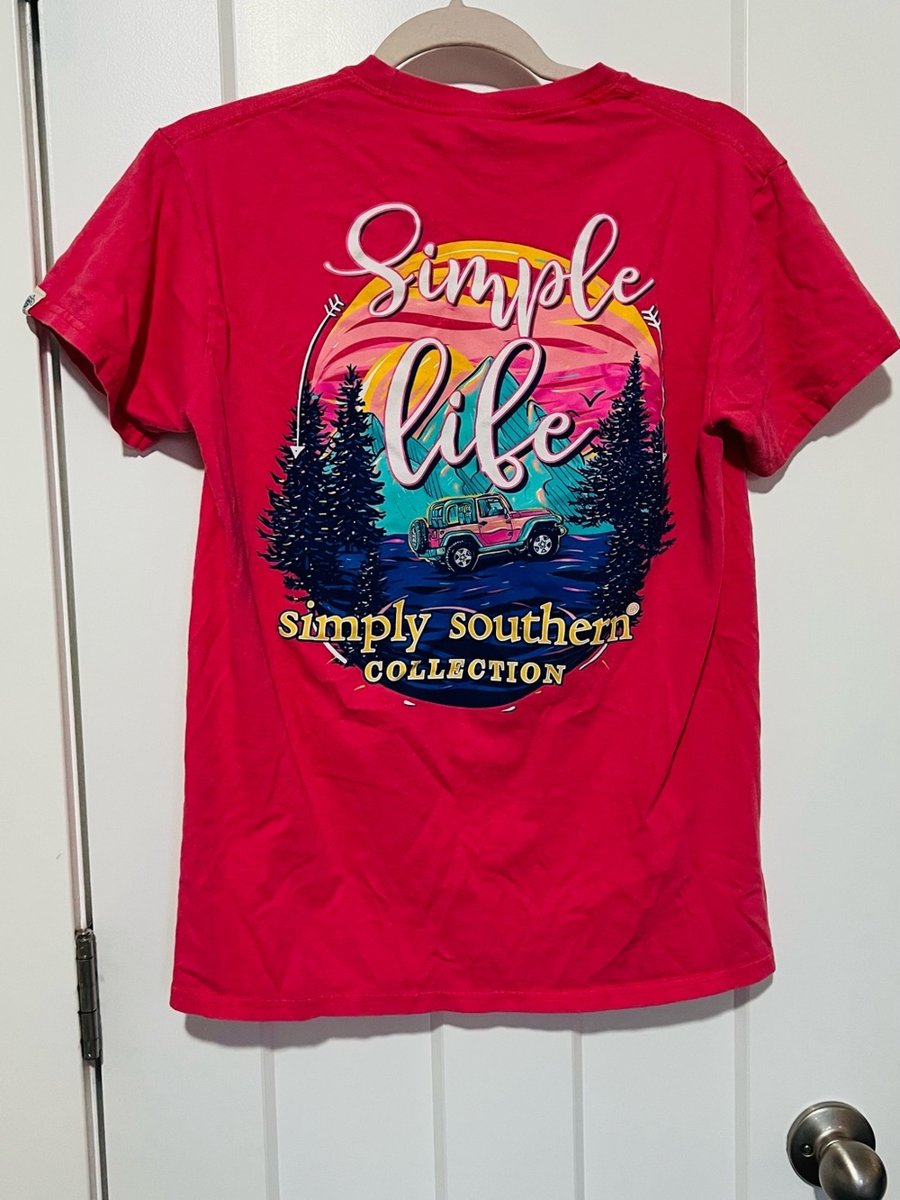 Simply Southern Hot Pink 'Simple Life' Graphic Tee